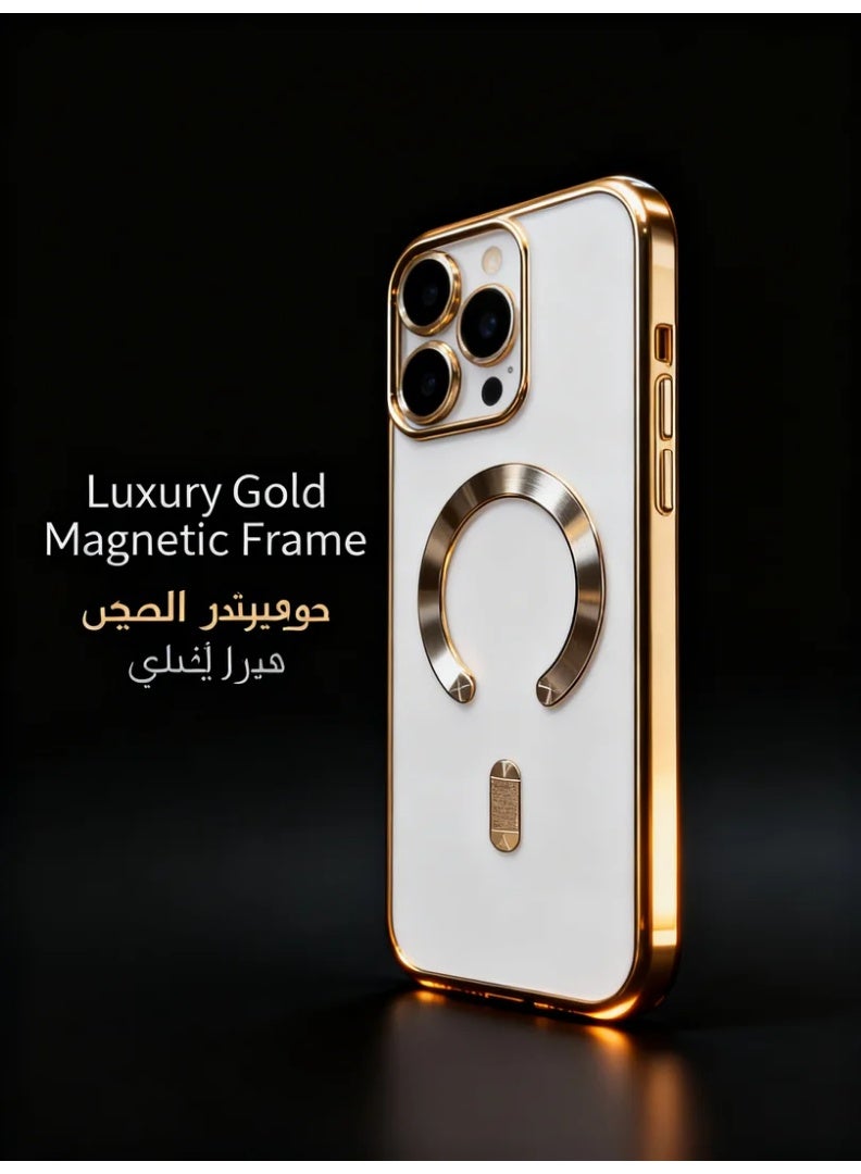 Orange Life iPhone 17 Pro Max Magnetic Stand Case | Luxury Metal Texture Shockproof Full Cover | Camera Protection Lens Guard | Business Fashion Slim Hard Shell - Image 3